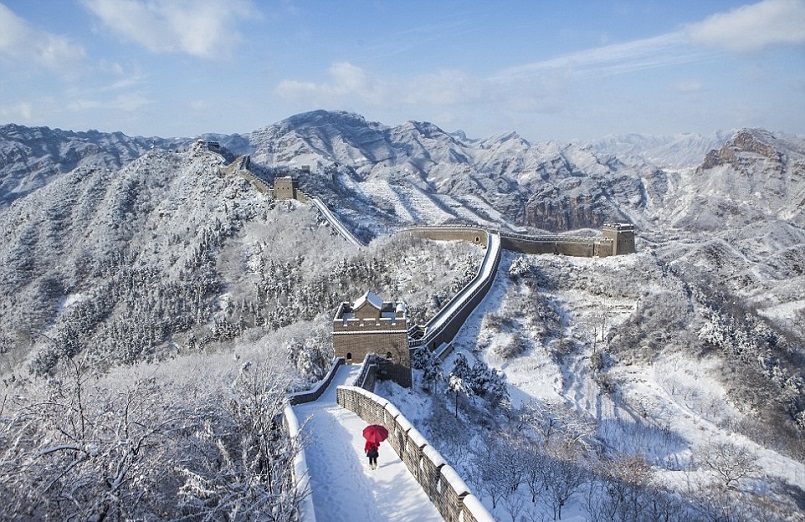Architectural Masterpieces Around the World covered with snow