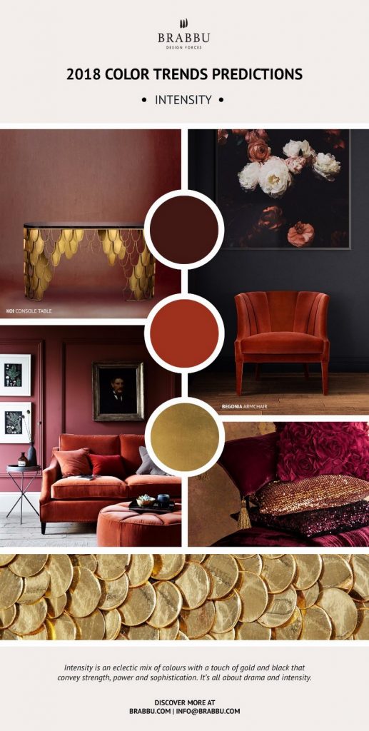 Be Inspired By Pantone 2018 Color Trends For Your Next Design Project ➤ To see more news about the Best Design Projects in the world visit us at http://www.bestdesignprojects.com #homedecor #interiordesign #bestdesignprojects @bocadolobo @delightfulll @brabbu @essentialhomeeu @circudesign @mvalentinabath @luxxu @covethouse_